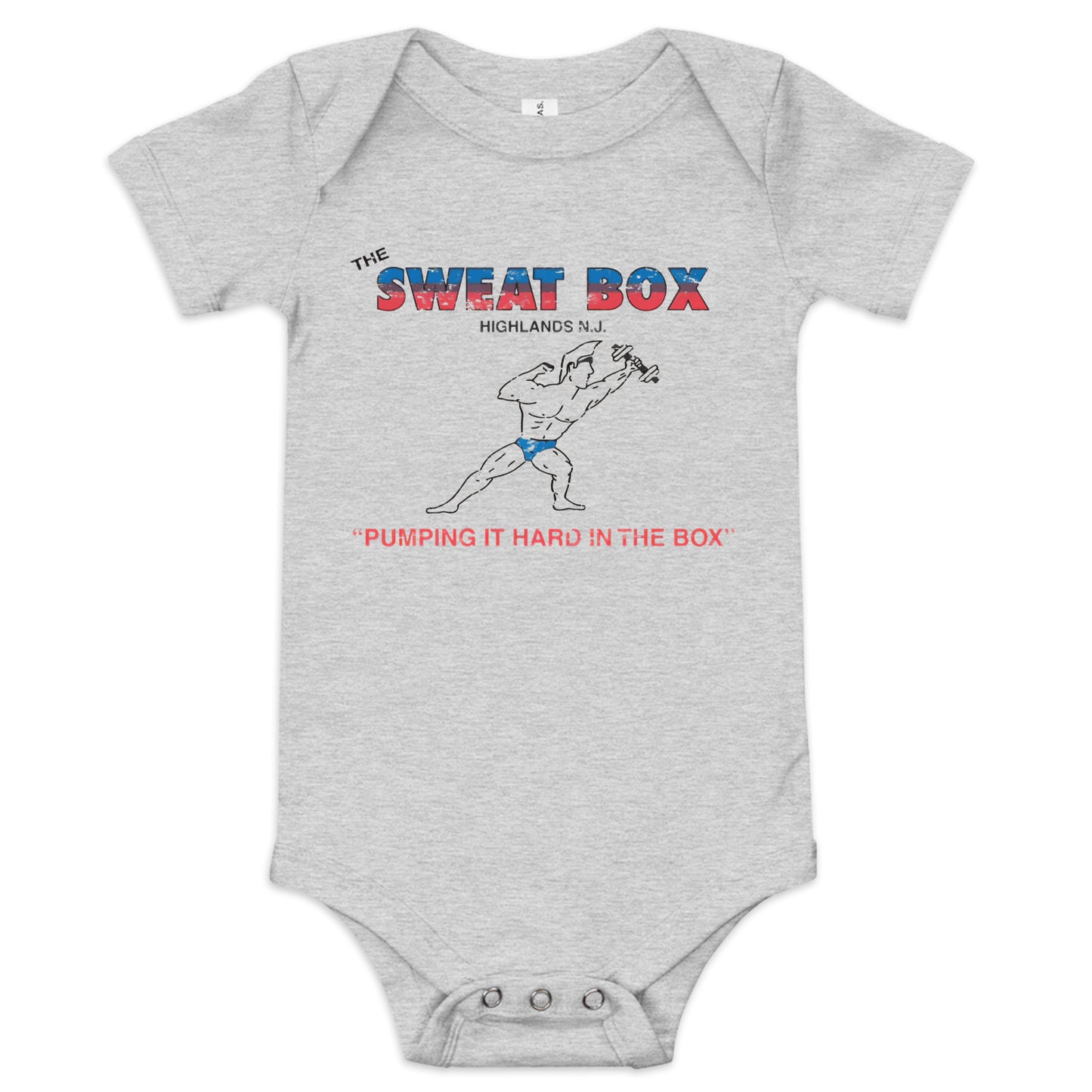 The Sweat Box - HIGHLANDS - Baby short sleeve one piece Athletic Heather