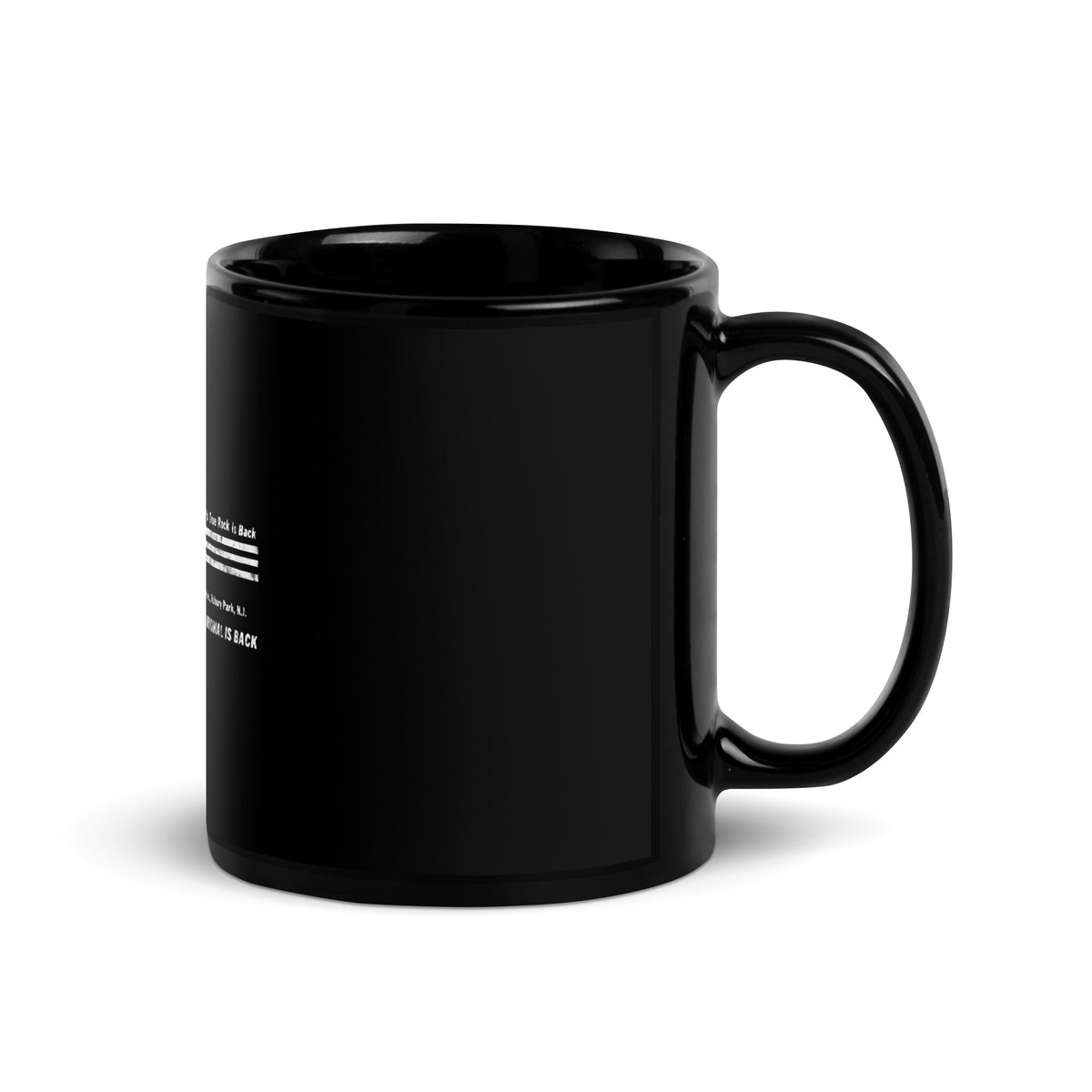 The Fast Lane (White Logo) - ASBURY PARK - Black Glossy Mug