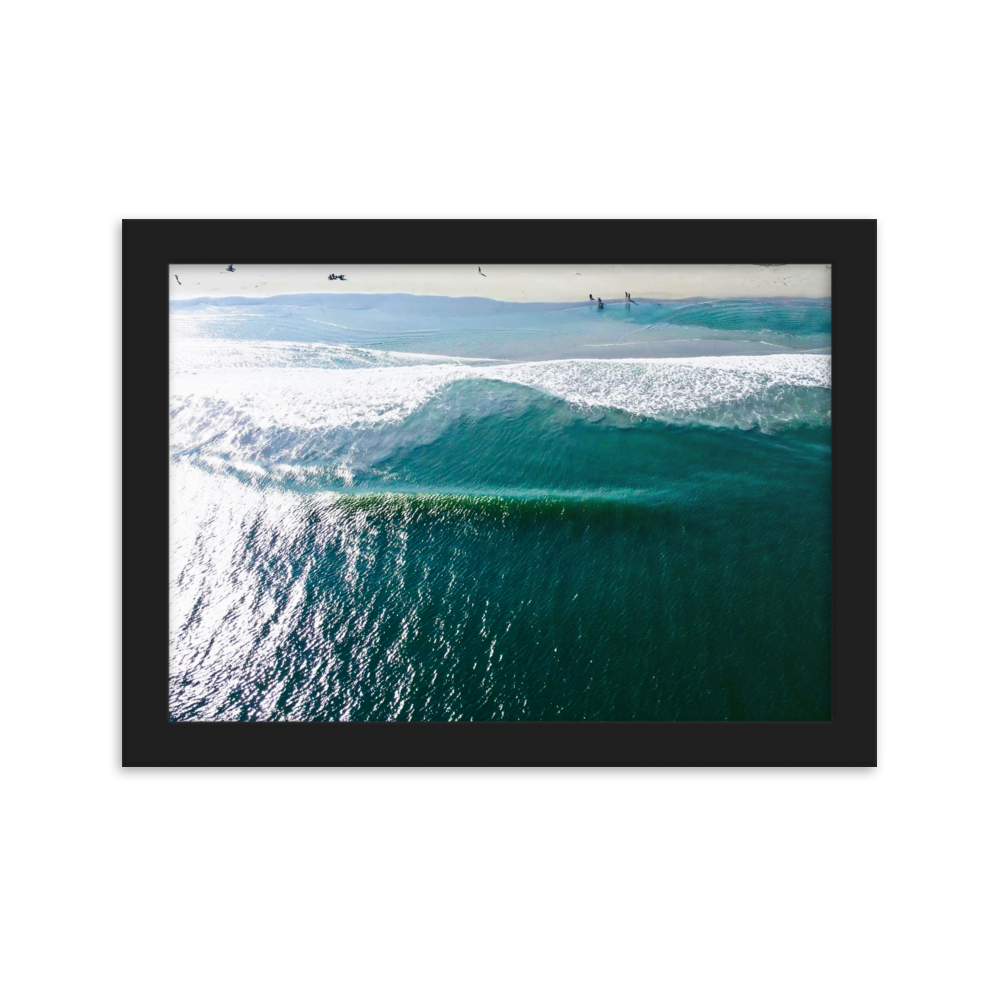 Avalon, New Jersey - Framed matte paper poster Black 21×30 cm