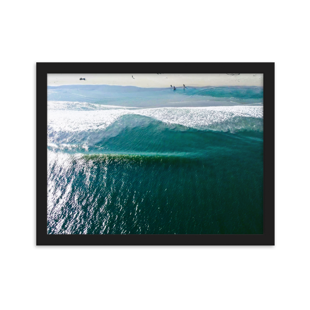 Avalon, New Jersey - Framed matte paper poster Black 30×40 cm