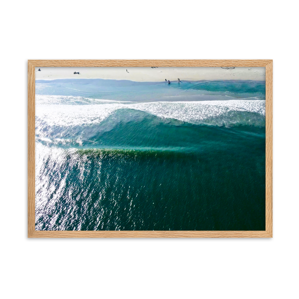 Avalon, New Jersey - Framed matte paper poster Oak 50×70 cm