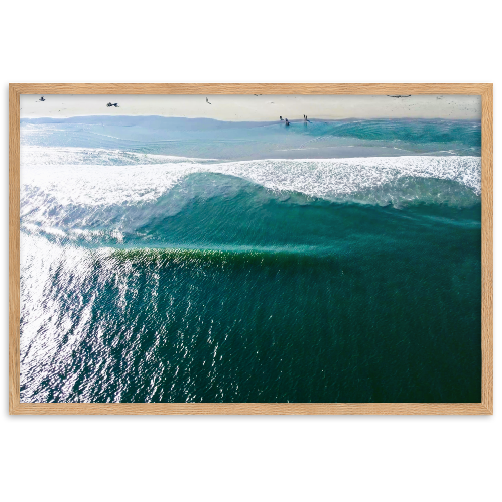 Avalon, New Jersey - Framed matte paper poster Oak 61×91 cm
