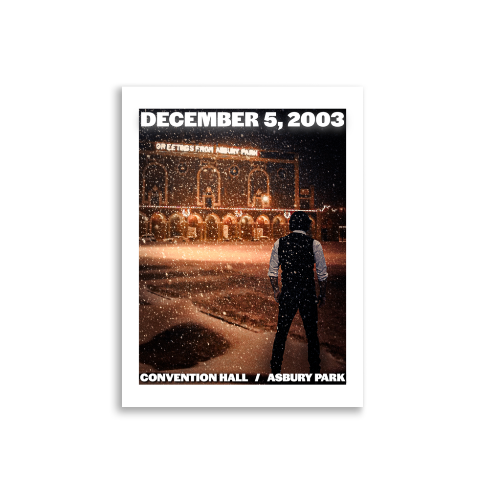The Boss '03 / Convention Hall (Night 1)- ASBURY PARK - Enhanced Matte Paper Poster Default Title