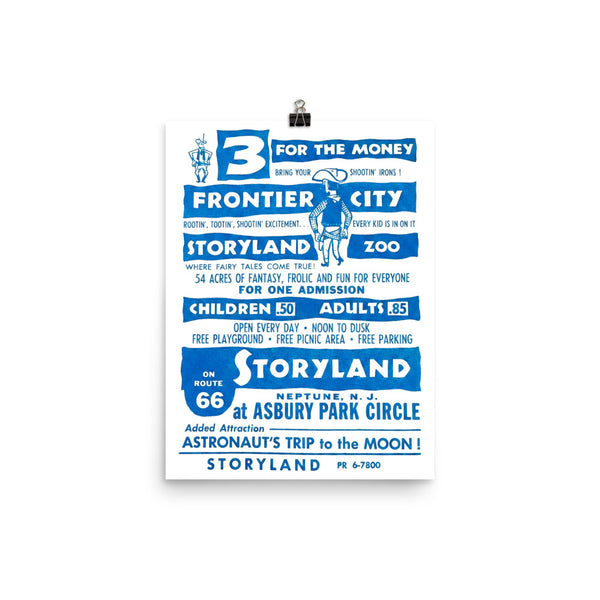 Storyland Village - NEPTUNE - Authentic Poster Reprint 12″×16″