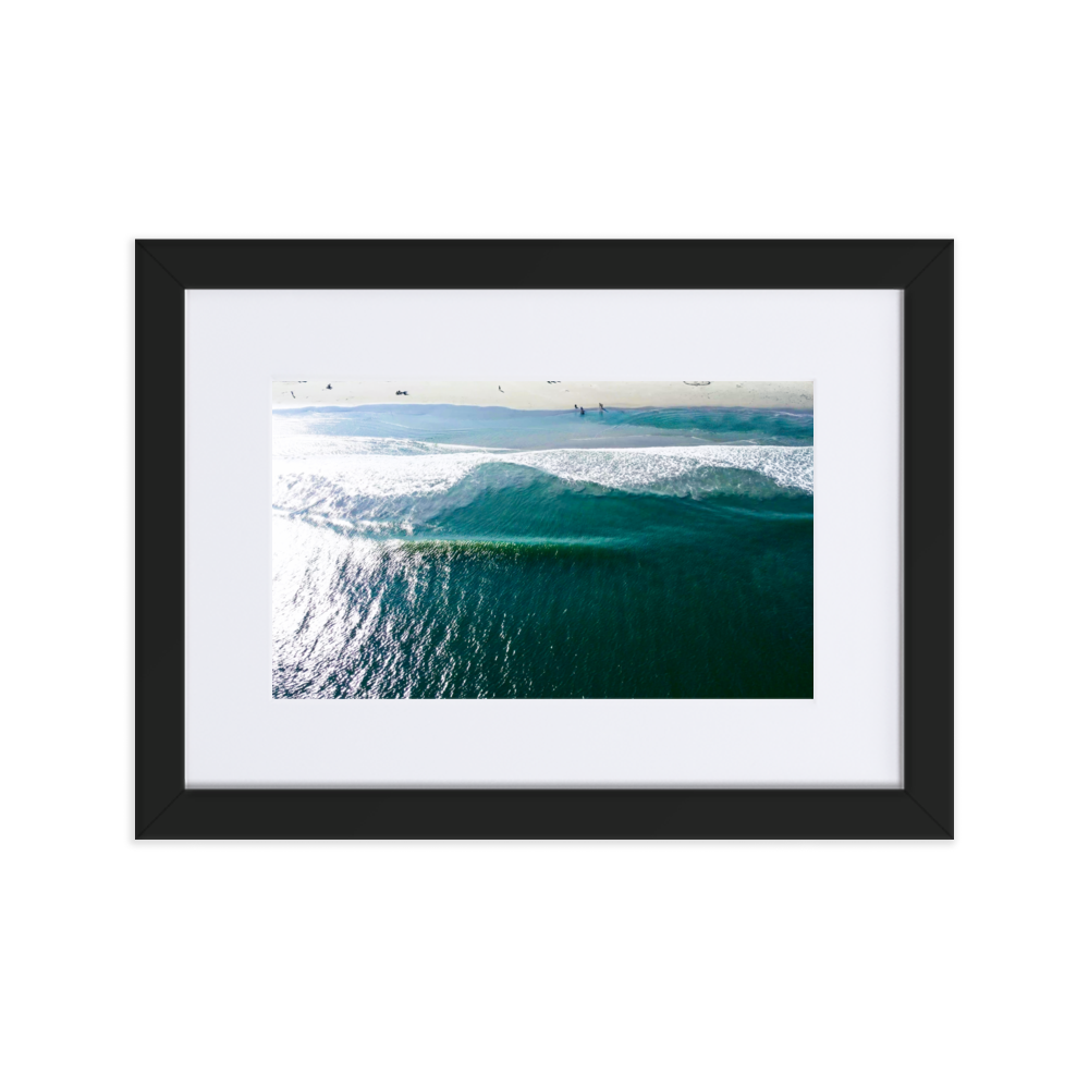 Avalon, New Jersey - Matte Paper Framed Poster With Mat 21×30 cm