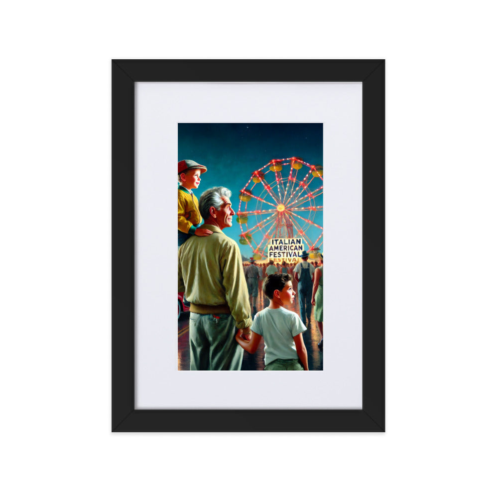 Il Cuore Del Nonno - NEW JERSEY SHORE - Matte Paper Framed Poster With Mat 21×30 cm