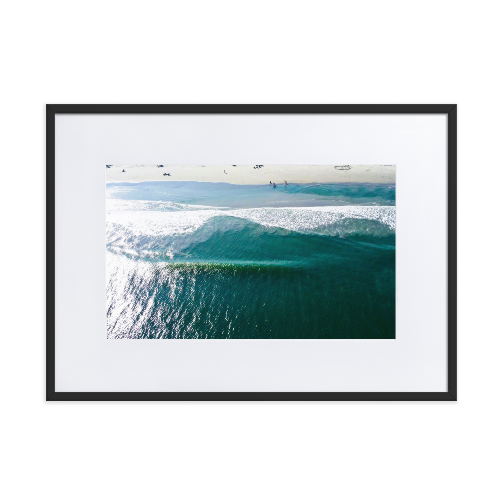 Avalon, New Jersey - Matte Paper Framed Poster With Mat 50×70 cm