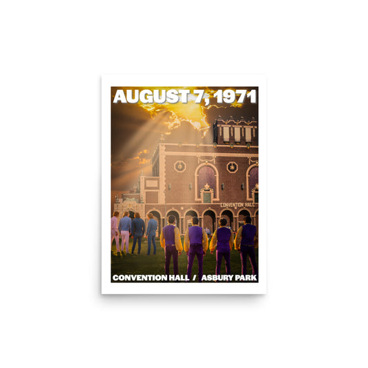 Jay & The Seasons '71 / Convention Hall - ASBURY PARK - Photo paper poster 12″×16″