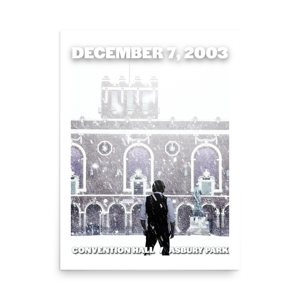 The Boss '03 / Convention Hall (Night 2) - ASBURY PARK - Photo paper poster 18″×24″