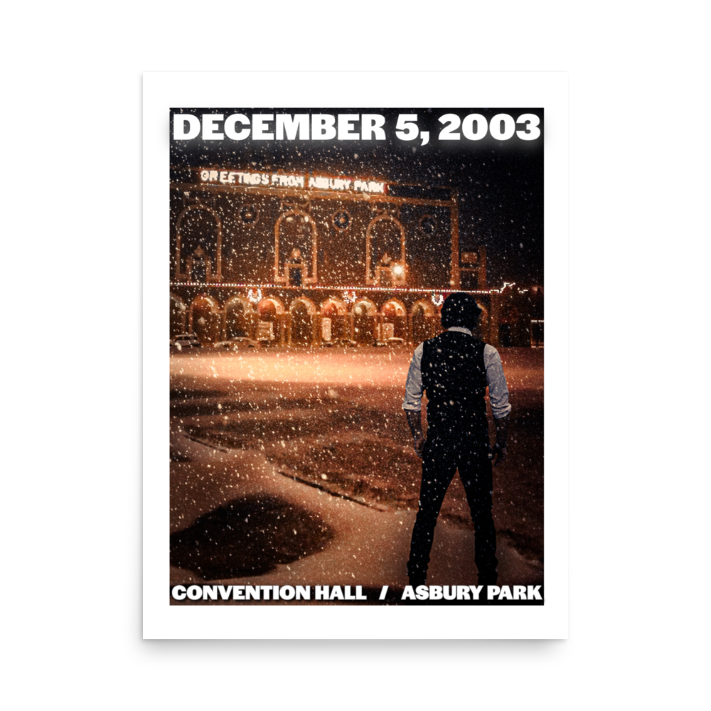 The Boss '03 / Convention Hall (Night 1) - ASBURY PARK - Photo paper poster 18″×24″