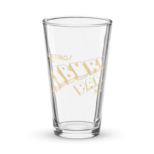 Greetings from Asbury Park - Shaker pint glass Default Title