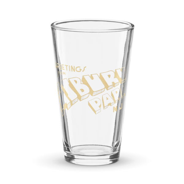 Greetings from Asbury Park - Shaker pint glass