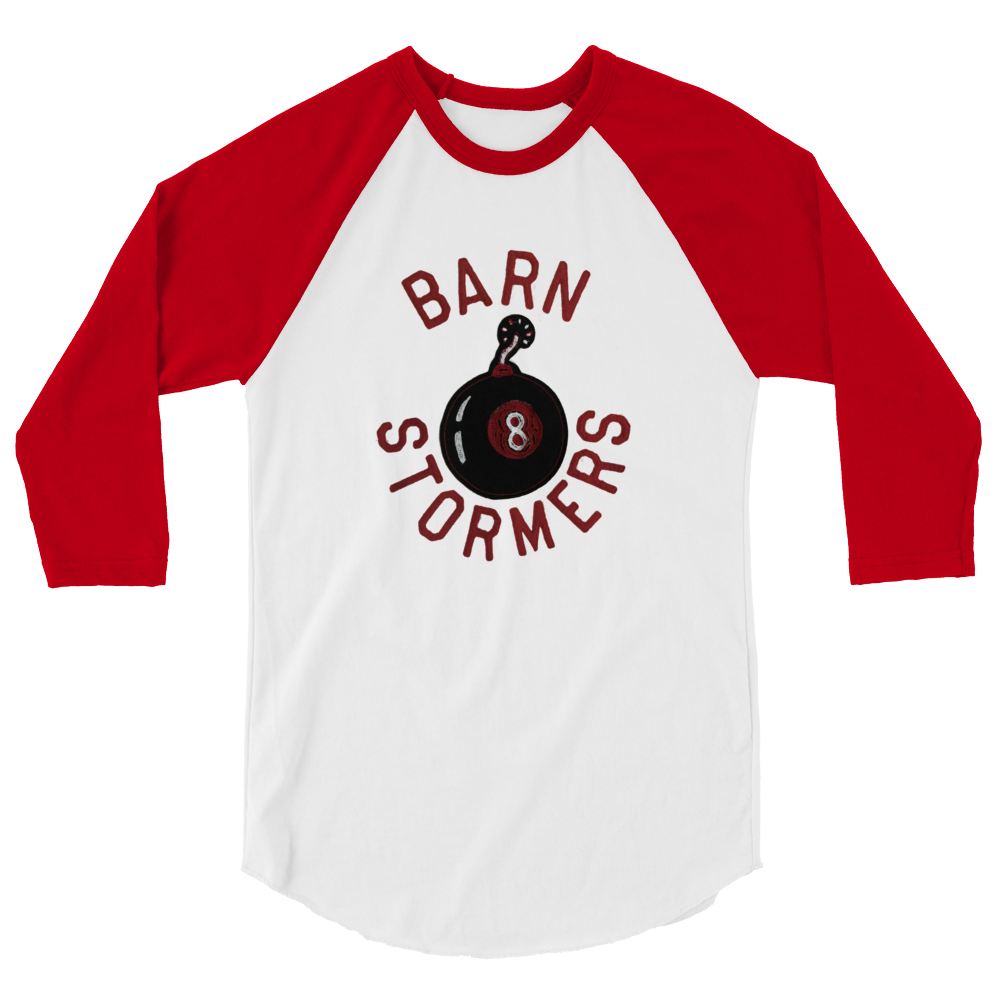 Barnstormers (Patch Image) - ASBURY PARK / OCEAN TWP. - 3/4 sleeve raglan shirt