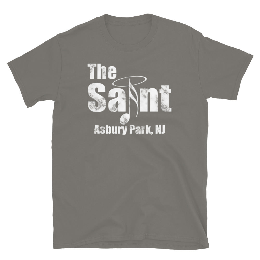 The Saint Asbury Park NJ vintage t-shirt, Charcoal, front