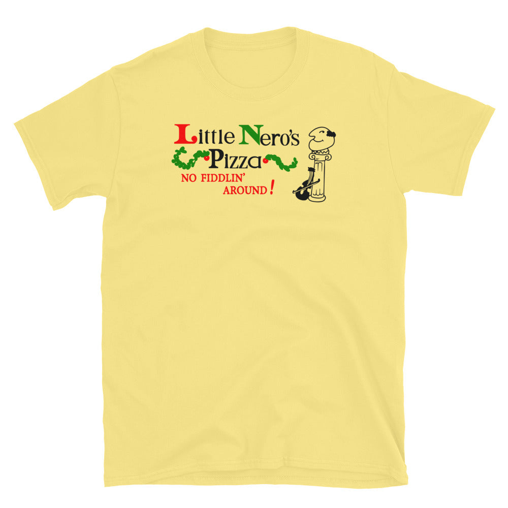 Little Nero's Pizza - Short-Sleeve Unisex T-Shirt Cornsilk