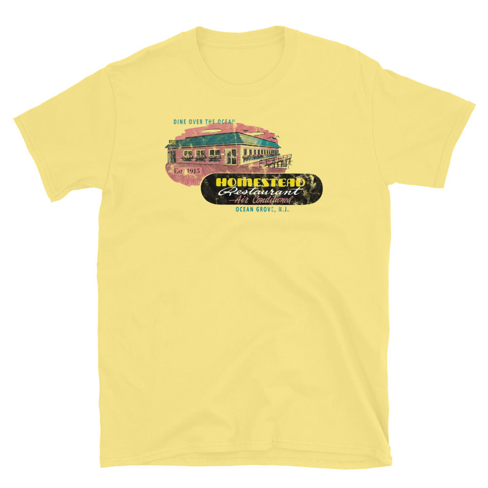 Homestead Restaurant - OCEAN GROVE - Short sleeve t-shirt Cornsilk