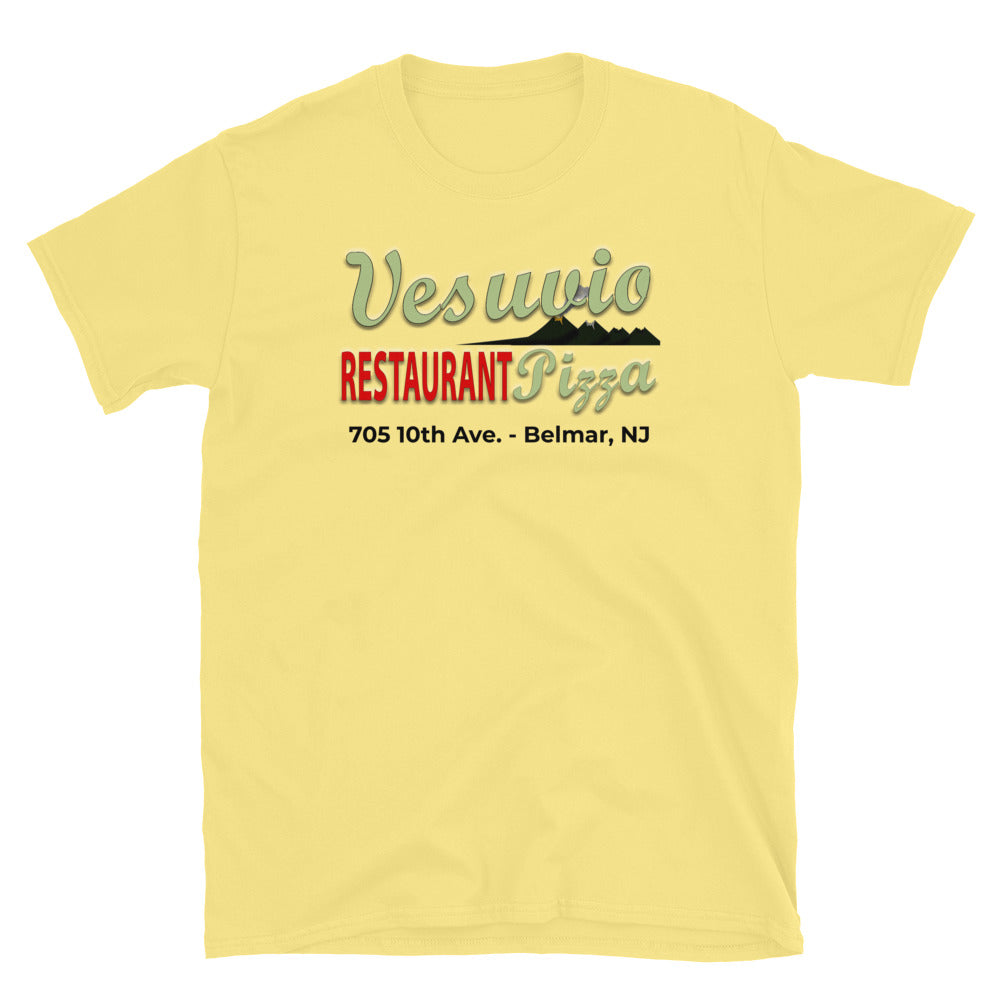 Vesuvio Restaurant & Pizza - BELMAR - Short-Sleeve Unisex T-Shirt Cornsilk