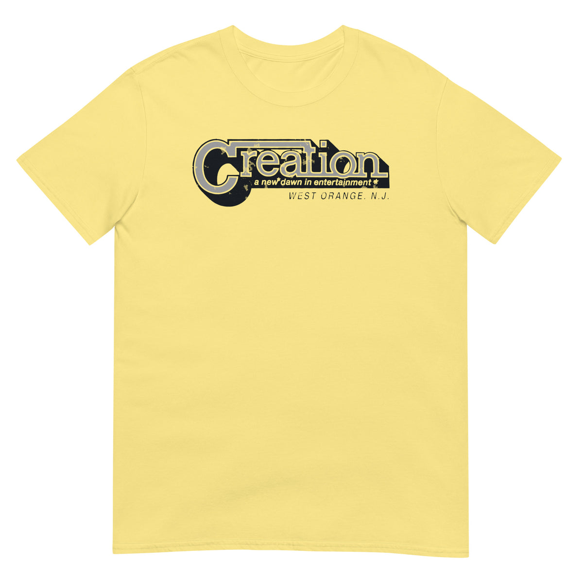 Creation - WEST ORANGE - Vintage Style T-Shirt Cornsilk