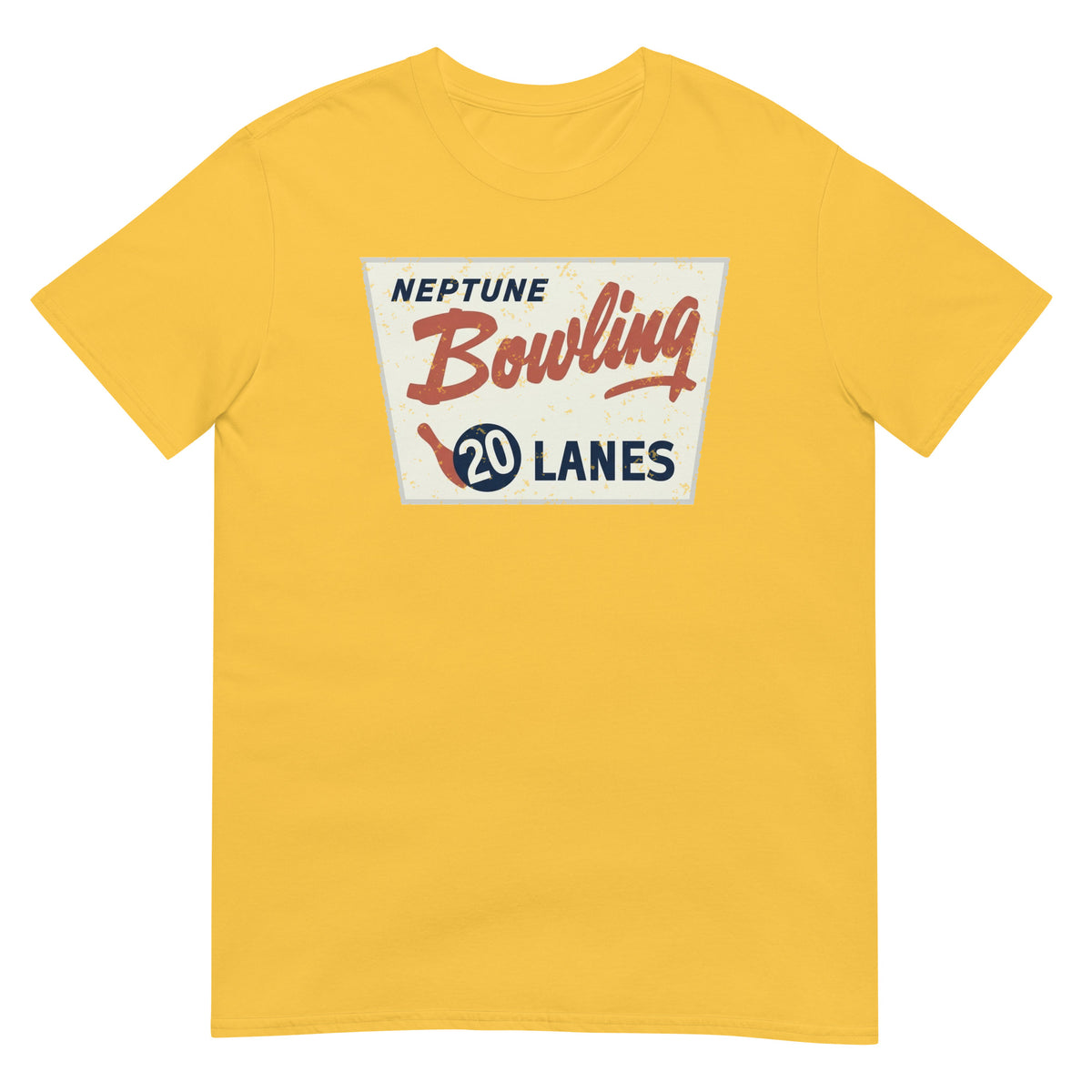 Neptune Bowling 20 Lanes Neptune NJ vintage t-shirt, Daisy, front