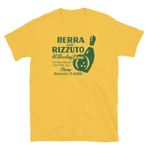 Berra and Rizzuto 40 Bowling Lanes - CLIFTON - Vintage Style T-Shirt Daisy