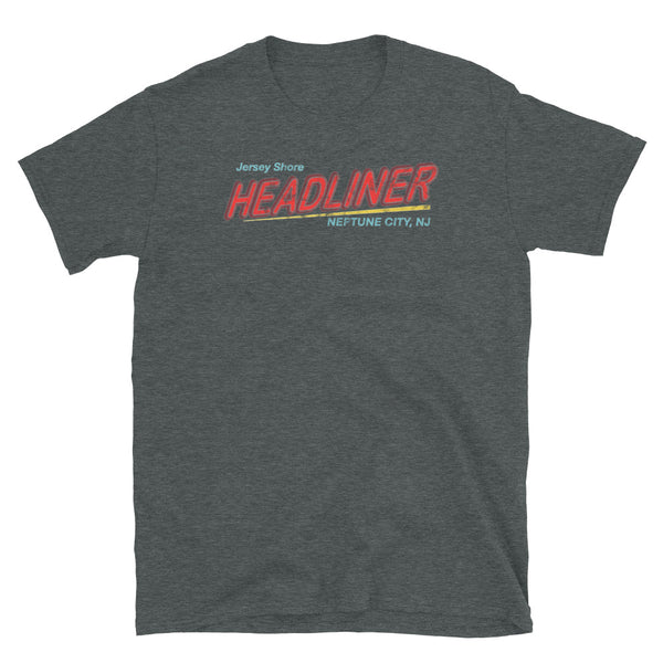 Headliner - NEPTUNE CITY - Short-Sleeve Unisex T-Shirt Dark Heather