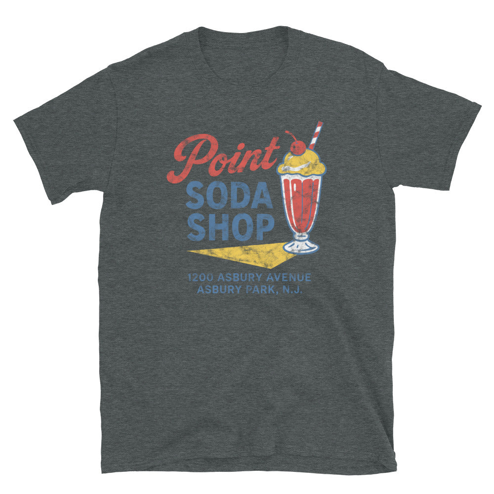 Point Soda Shop - ASBURY PARK - Unisex t-shirt Dark Heather