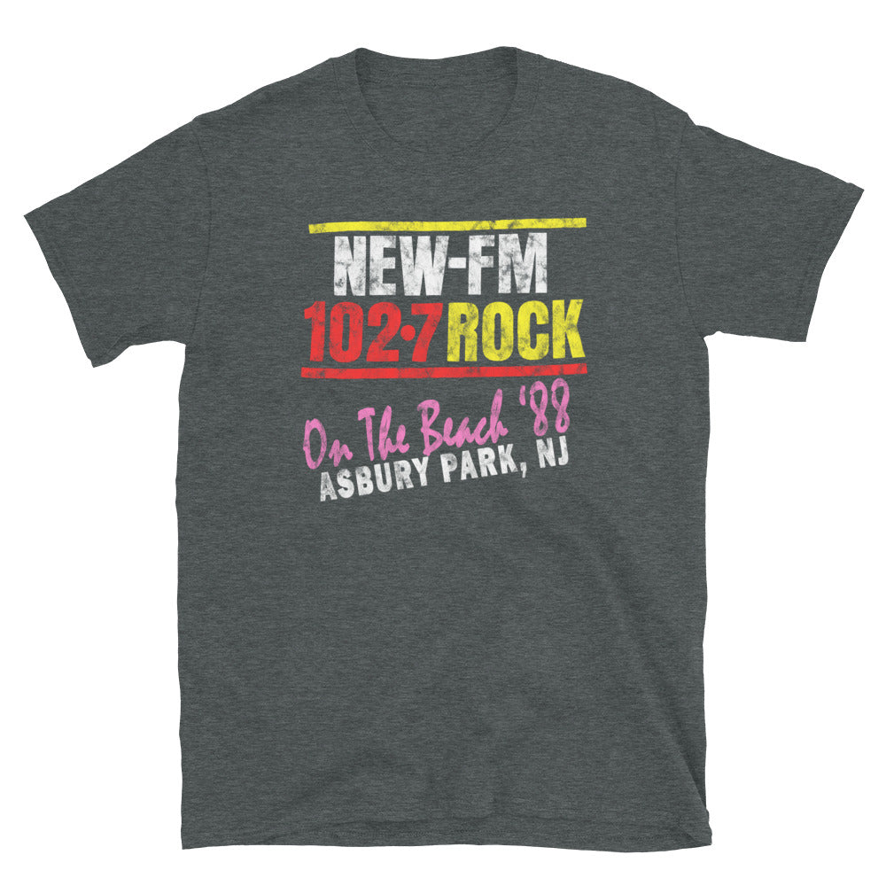 WNEW 102.7 On The Beach '88 - ASBURY PARK - Short sleeve t-shirt