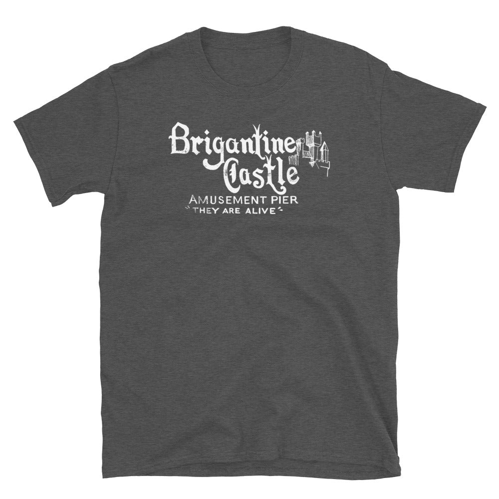 Brigantine Castle - BRIGANTINE - Short-Sleeve Unisex T-Shirt Dark Heather Grey