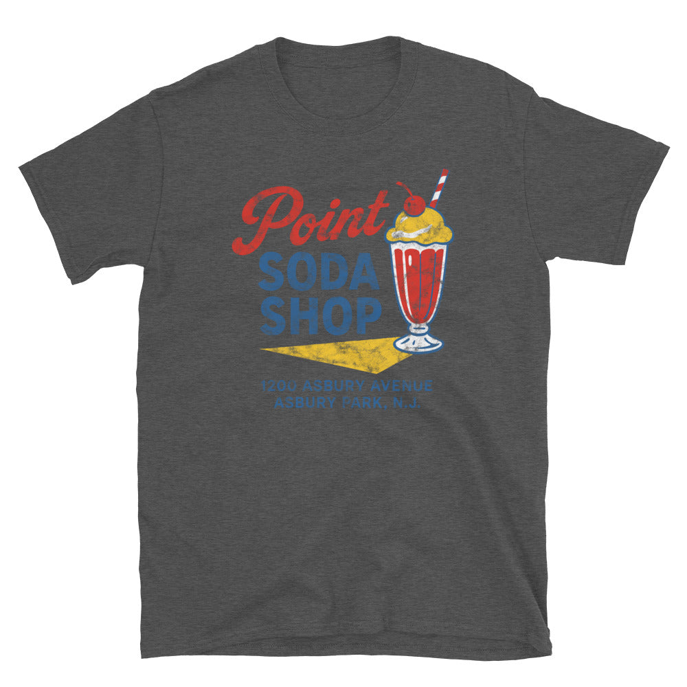 Point Soda Shop - ASBURY PARK - Unisex t-shirt Dark Heather Grey