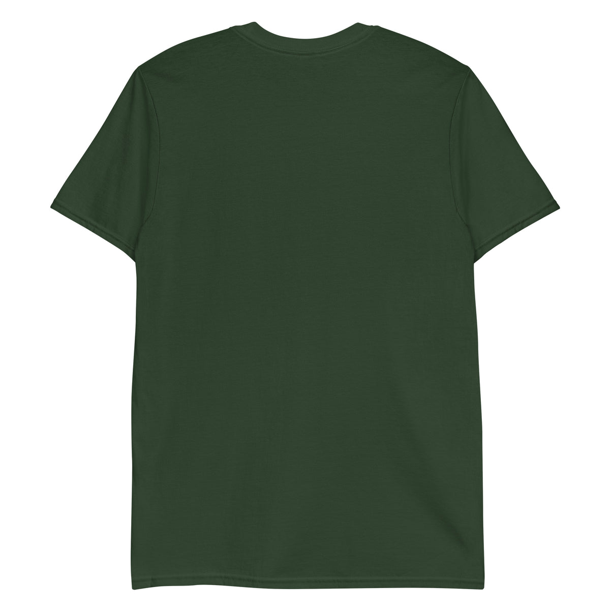 Jersey Devil woodcut NJ Pine Barrens legend t-shirt, Forest Green, back