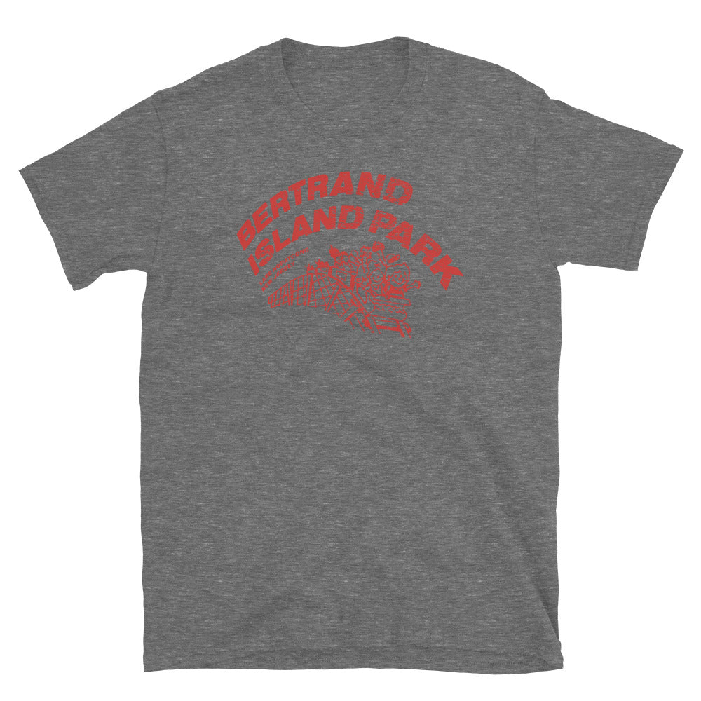Bertrand Island Park - LAKE HOPATCONG - Short-Sleeve Unisex T-Shirt Graphite Heather