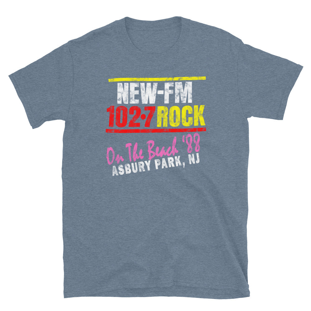 WNEW 102.7 On The Beach '88 - ASBURY PARK - Short sleeve t-shirt