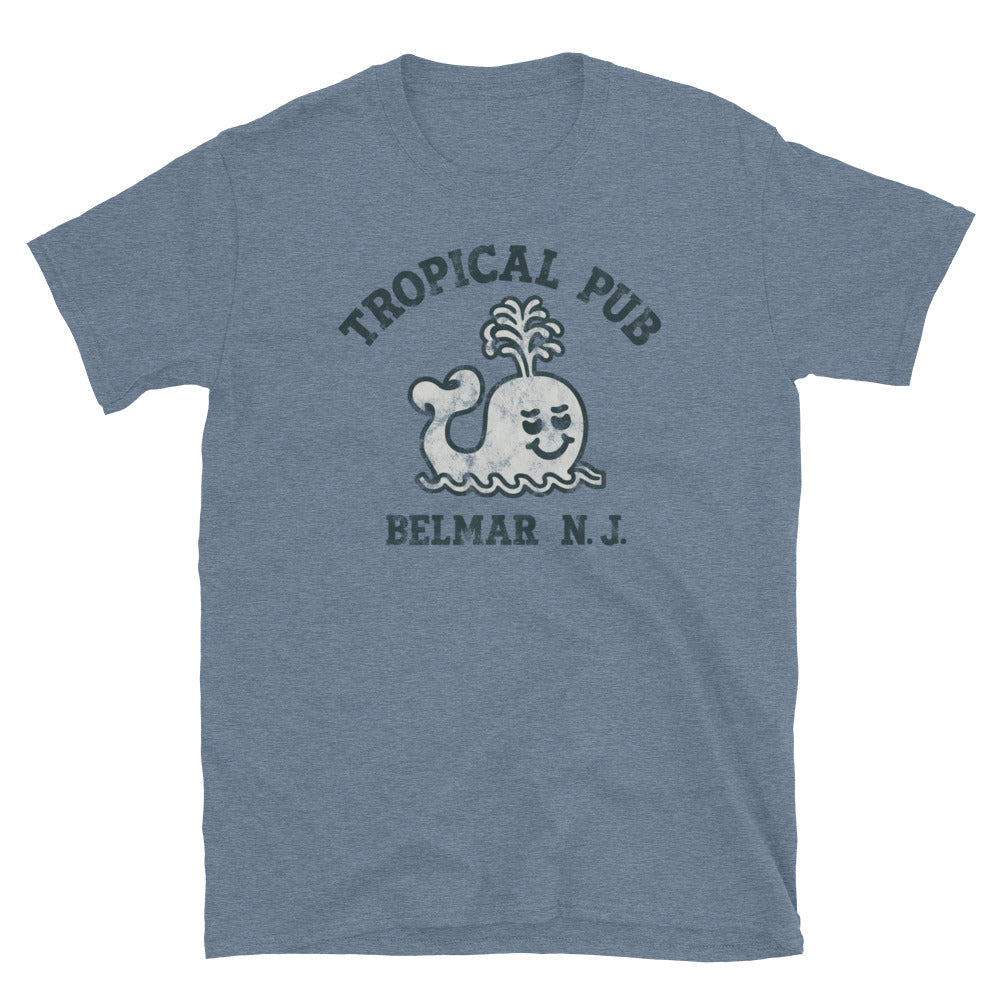Tropical Pub - BELMAR - Short-Sleeve Unisex T-Shirt Heather Indigo