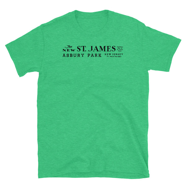 St. James Theatre - ASBURY PARK - Short-Sleeve Unisex T-Shirt Heather Irish Green