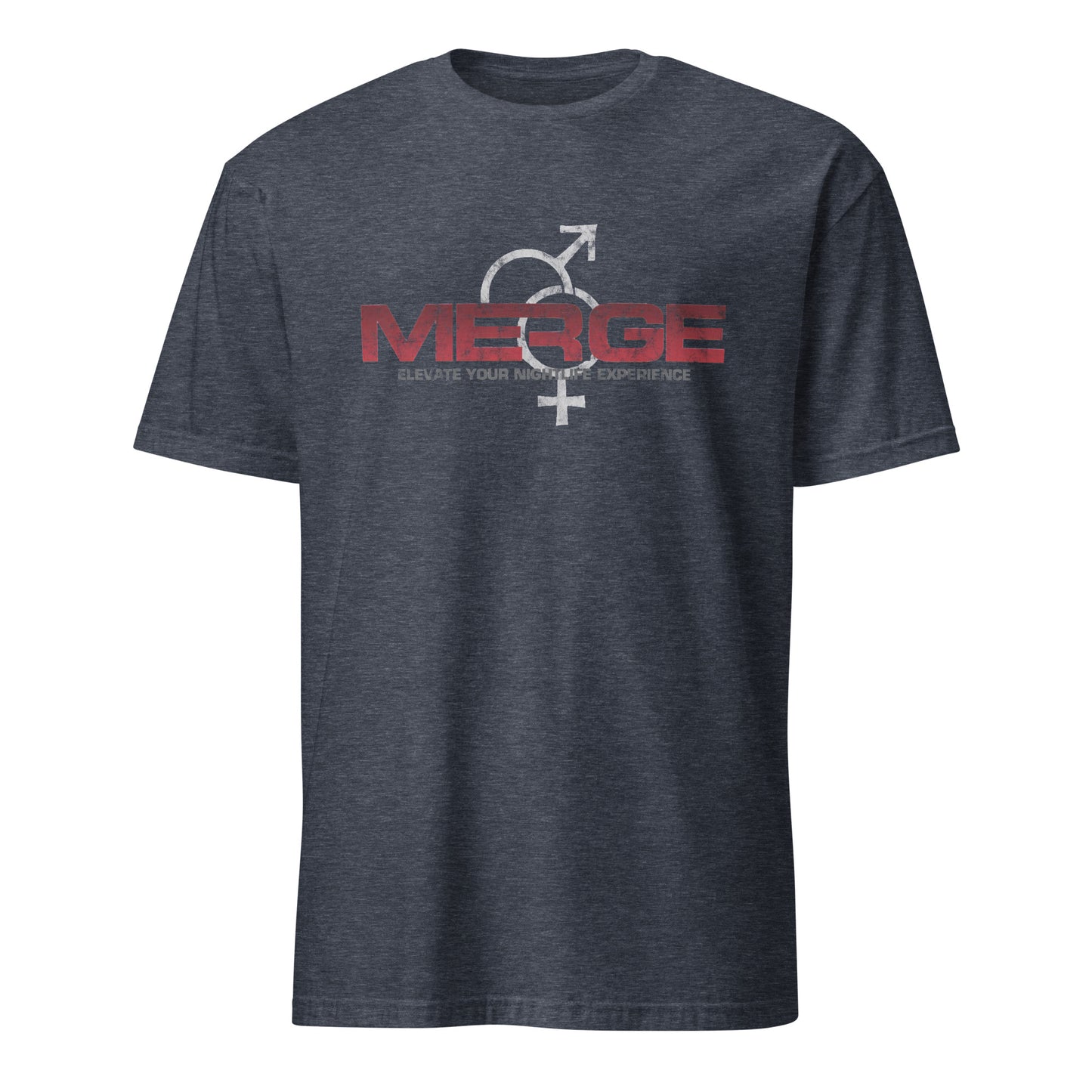 Merge - SEASIDE HEIGHTS - Short-Sleeve Unisex T-Shirt Heather Navy