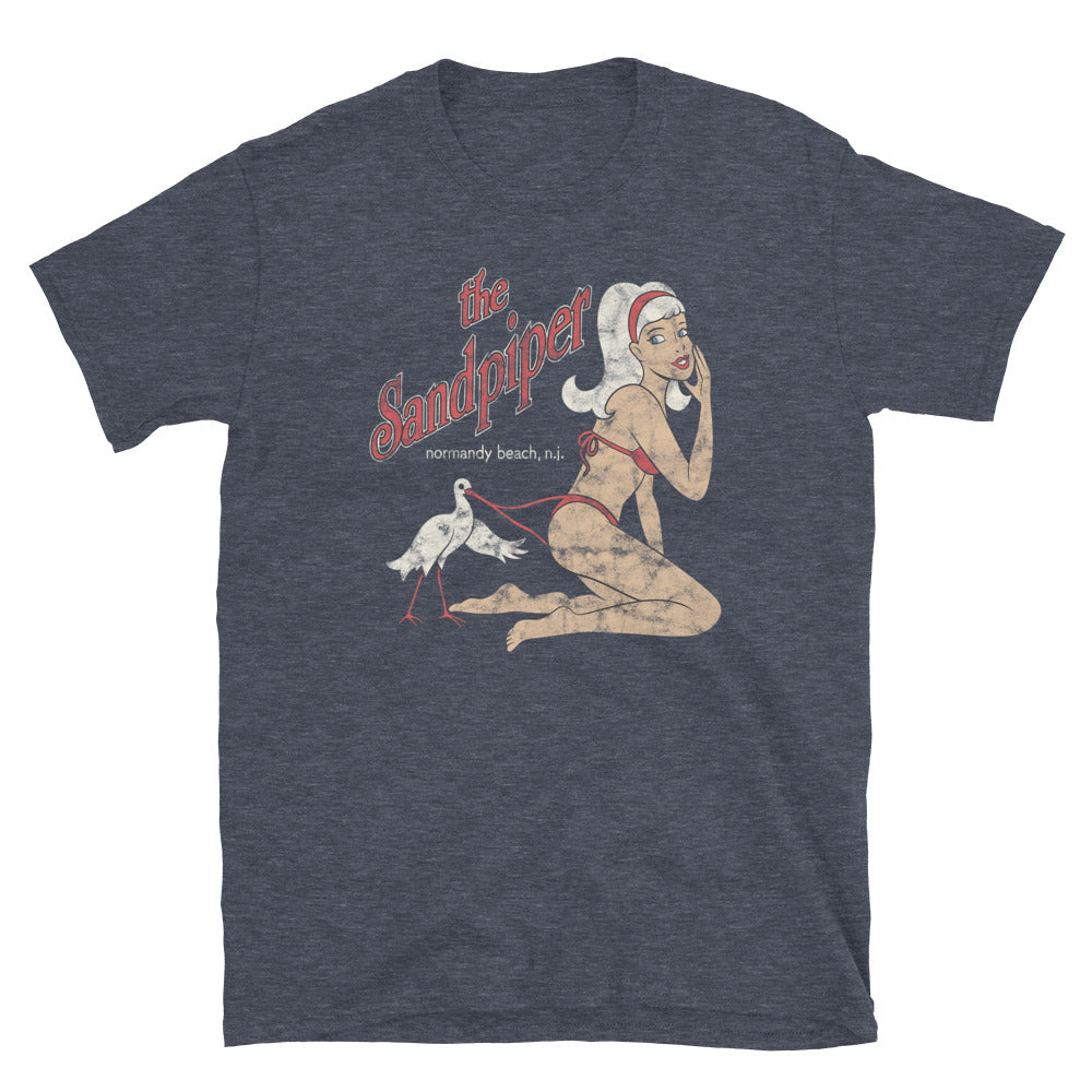 The Sandpiper - NORMANDY BEACH - Short-Sleeve Unisex T-Shirt