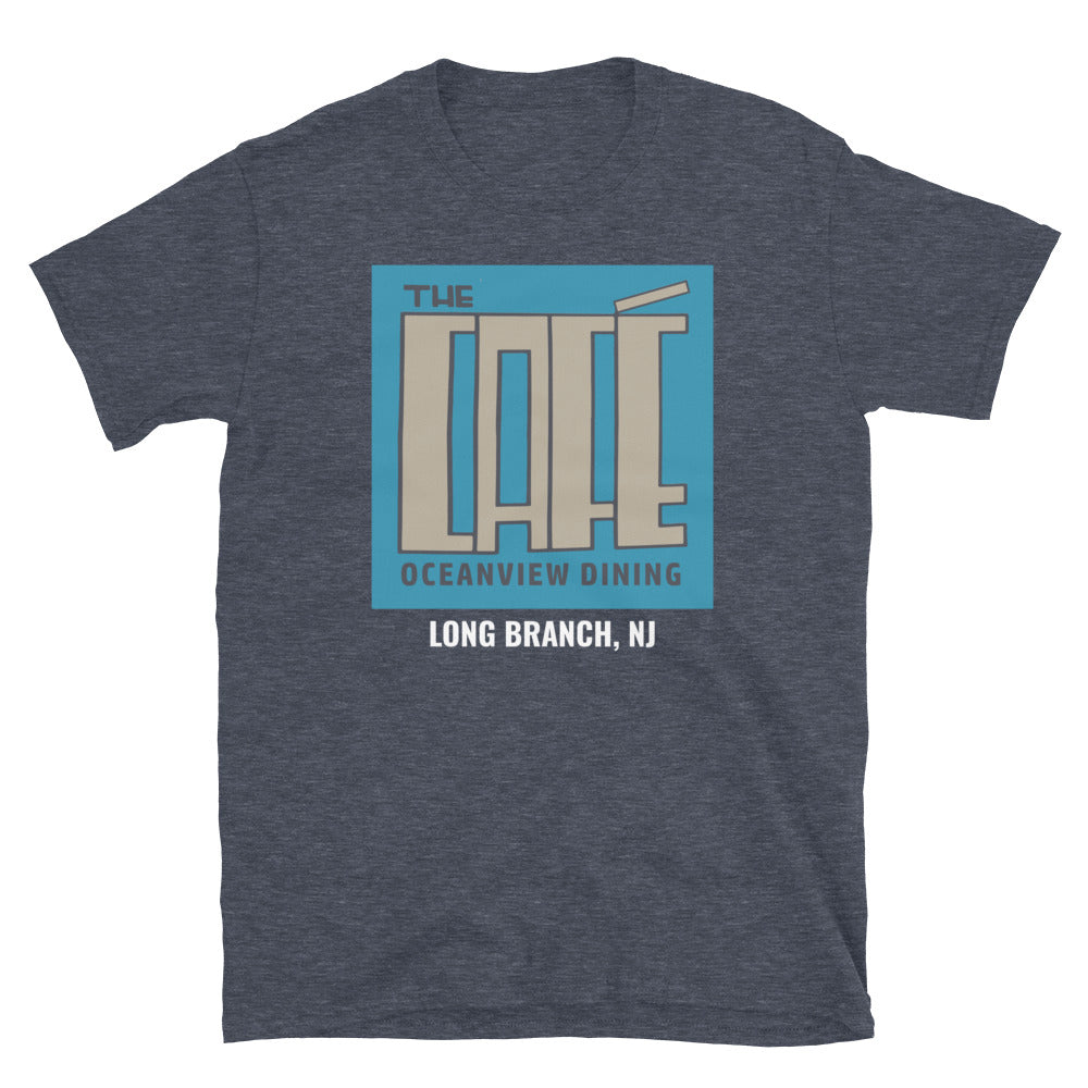 The Cafe Bar - LONG BRANCH - Short-Sleeve Unisex T-Shirt Heather Navy