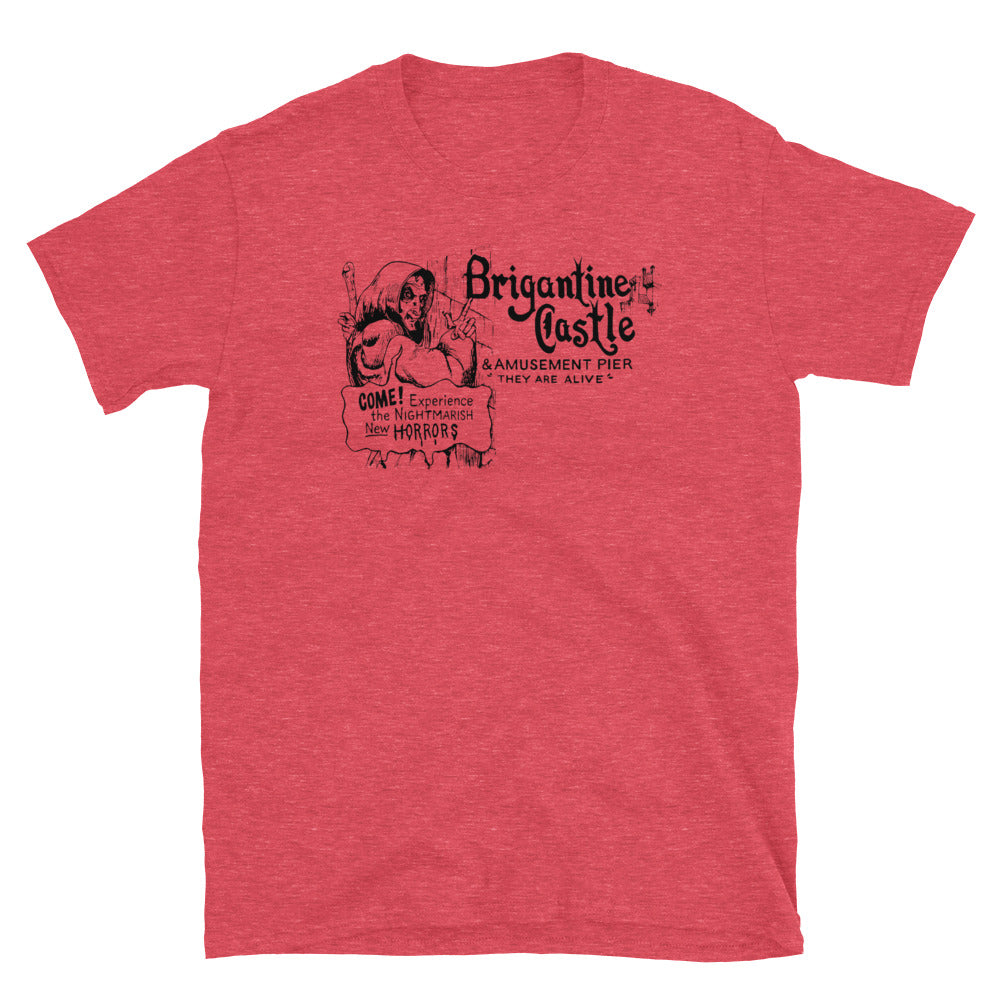 Brigantine Castle - BRIGANTINE - Short-Sleeve Unisex T-Shirt Heather Red