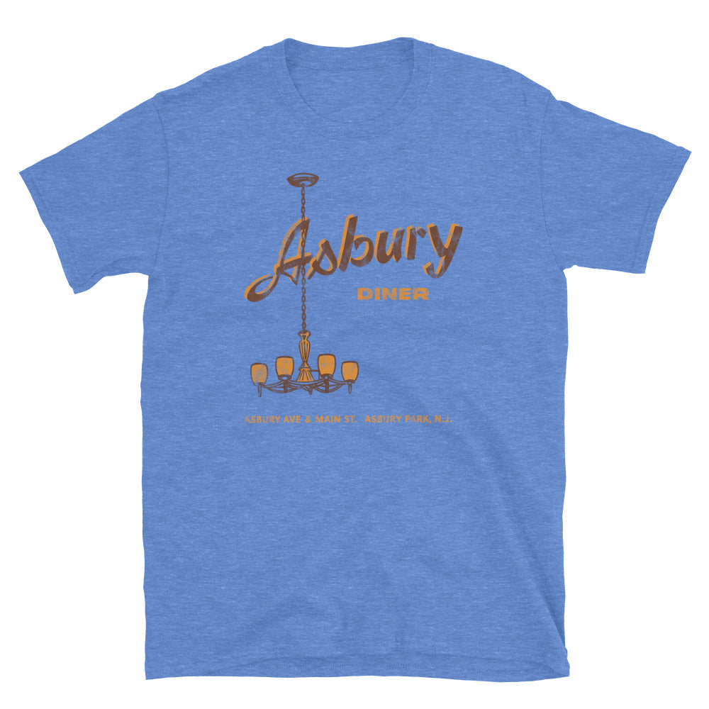 Asbury Diner - ASBURY PARK - Short-Sleeve Unisex T-Shirt Heather Royal