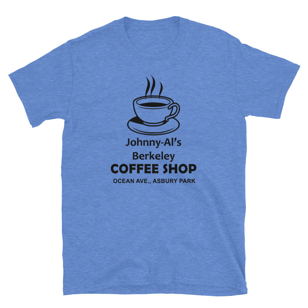 Johnny-Al's Berkeley Coffee Shop - ASBURY PARK - Short-Sleeve Unisex T-Shirt Heather Royal