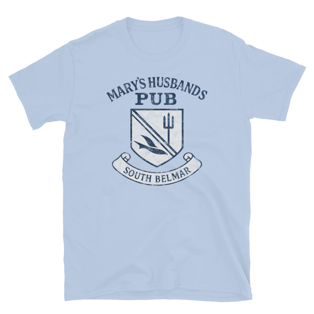 Mary's Husband's Pub - BELMAR - Short-Sleeve Unisex T-Shirt Light Blue