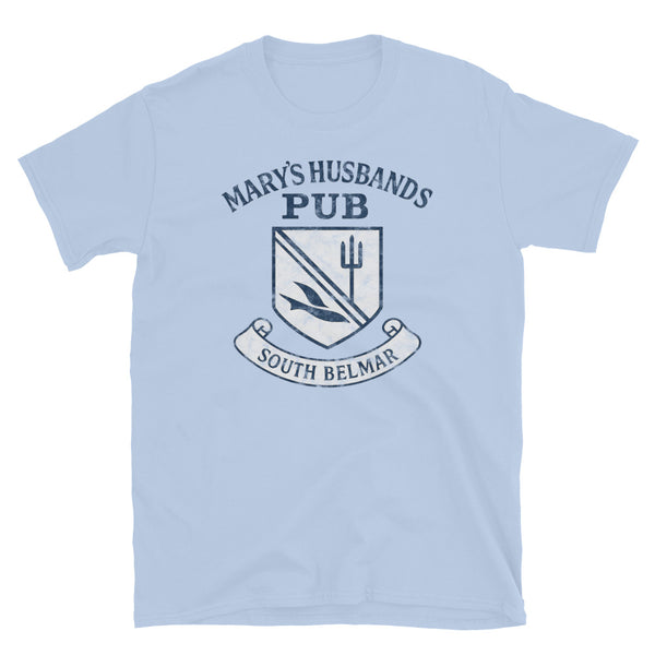Mary's Husband's Pub - BELMAR - Short-Sleeve Unisex T-Shirt Light Blue