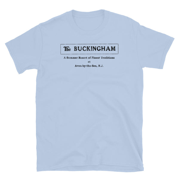 The Buckingham Hotel - AVON-BY-THE-SEA - Short Sleeve T-Shirt Light Blue
