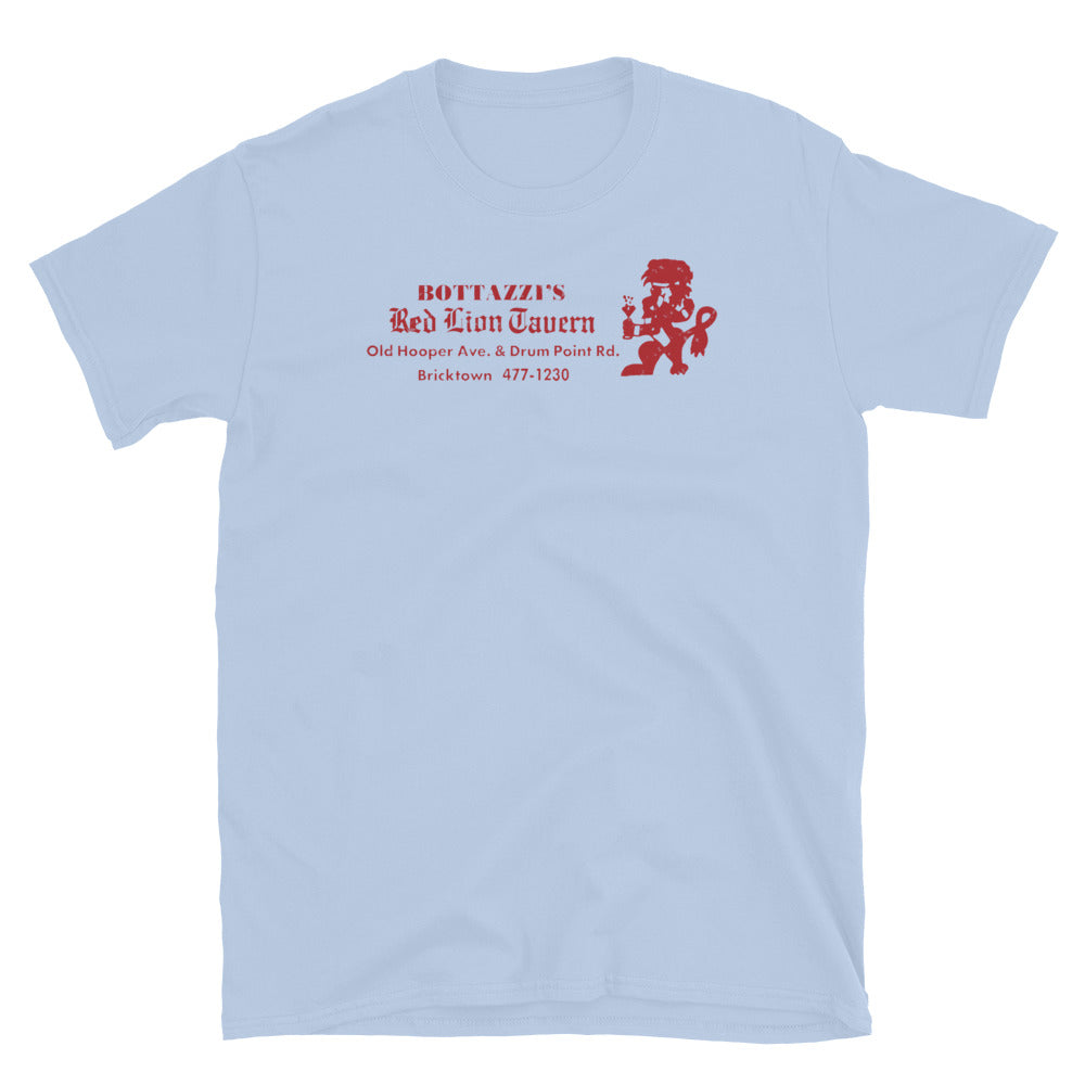 Bottazzi's Red Lion Tavern - BRICKTOWN - Vintage Style T-Shirt Light Blue