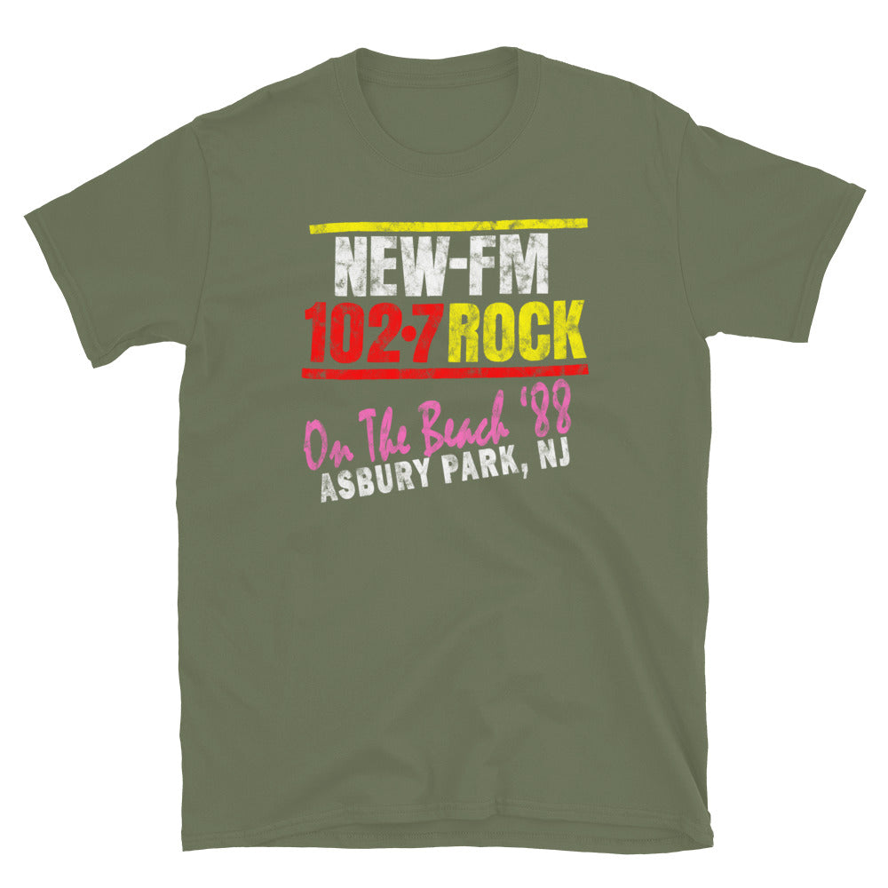 WNEW 102.7 On The Beach '88 - ASBURY PARK - Short sleeve t-shirt