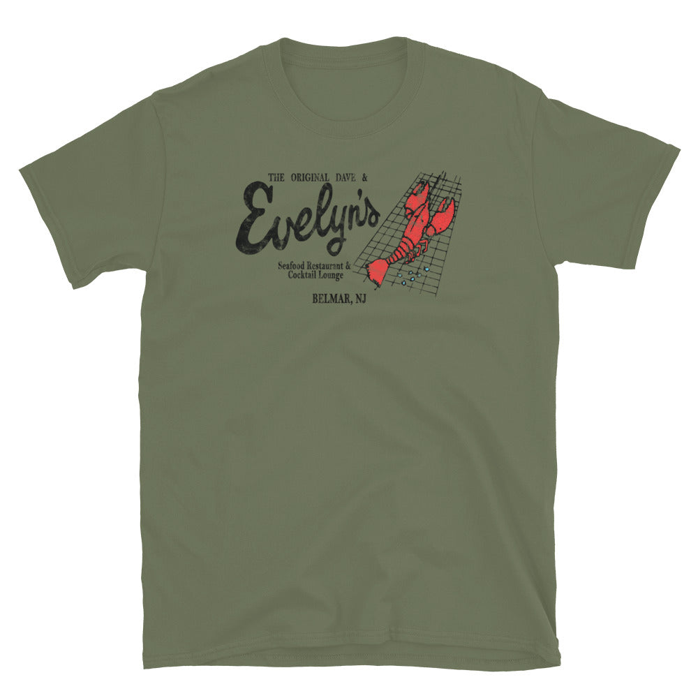The Original Dave & Evelyn's Seafood Restaurant - BELMAR - Short sleeve t-shirt Military Green