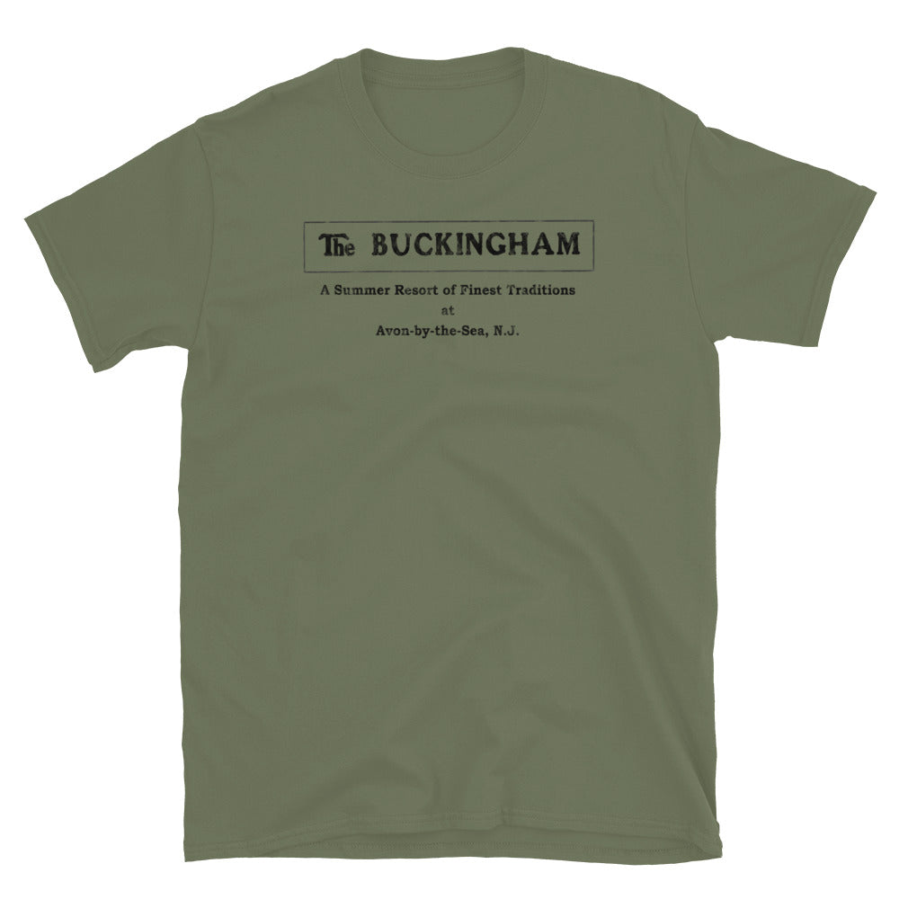 The Buckingham Hotel - AVON-BY-THE-SEA - Short Sleeve T-Shirt Military Green