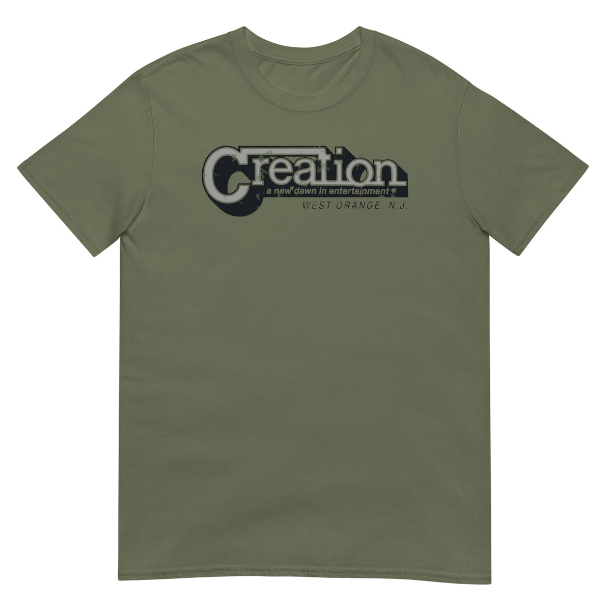 Creation - WEST ORANGE - Vintage Style T-Shirt Military Green