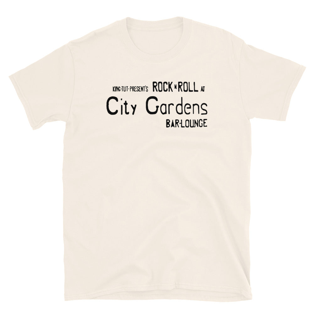 City Gardens Trenton NJ wall sign vintage t-shirt, Natural, front