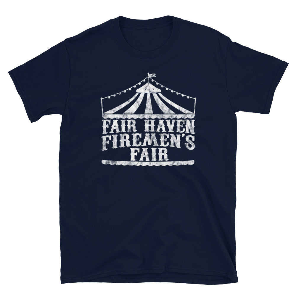 Fair Haven Firemen's Fair - FAIR HAVEN - Short-Sleeve Unisex T-Shirt Navy